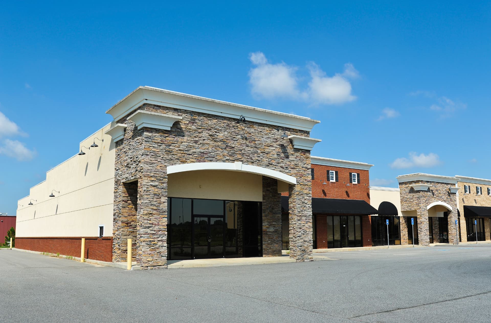 Retail storefront repainting project