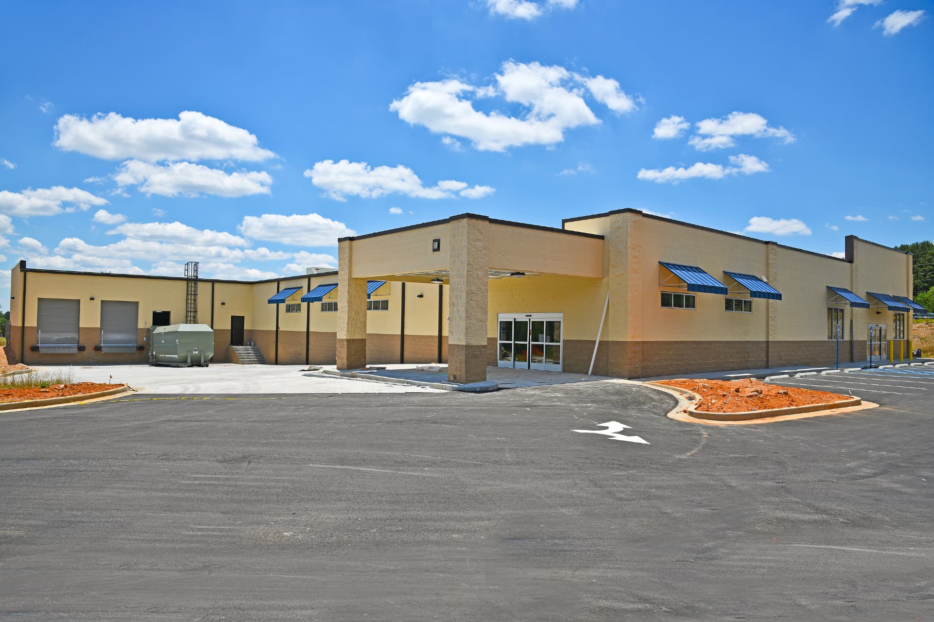 Commercial facility with new paintwork